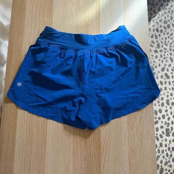 lululemon athletica Vibrant Blue Athletic Shorts - Picture 1 of 4